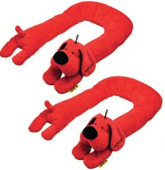 Set of two Patrick the Dog weighted shoulder wraps.