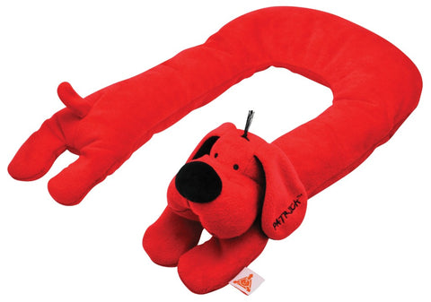 Red Patrick the Dog weighted shoulder wrap.