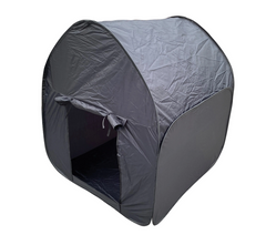Pop Up Tent Black 105cm portable calming space for therapy, sensory rooms, classrooms, NDIS support, emotional regulation, visual projection activities and quiet retreats.