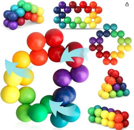 Rainbow Art Balls Fidget in six configurations