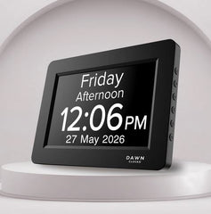 The RemarkAble Customisable Reminder clock with black frame