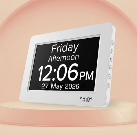 The RemarkAble Customisable Reminder clock with white frame