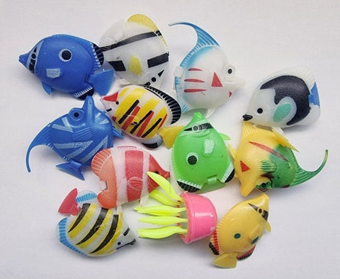 12 Pack Floating Aqualife Fish for Bubble Tubes