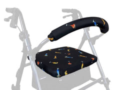 Rollator / Walker Seat and Back Rest Bar Covers