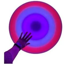 Hand held up to Round Interactive Colour Changing Tile (50 cm)  red