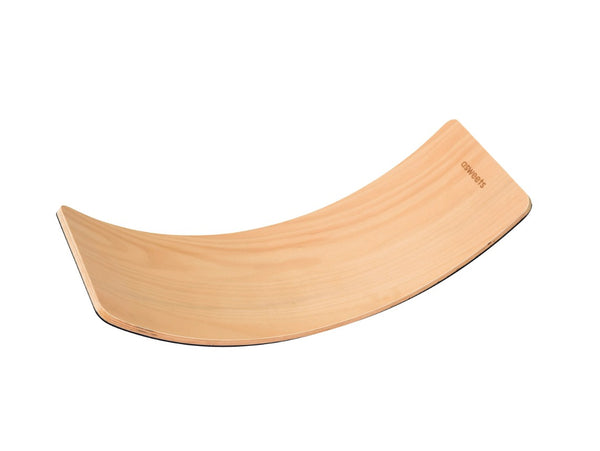 Wooden Rocking Balance Board on a white background
