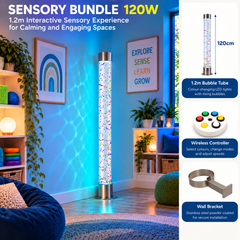 interactive bubble tube with beads and all parts of bundle