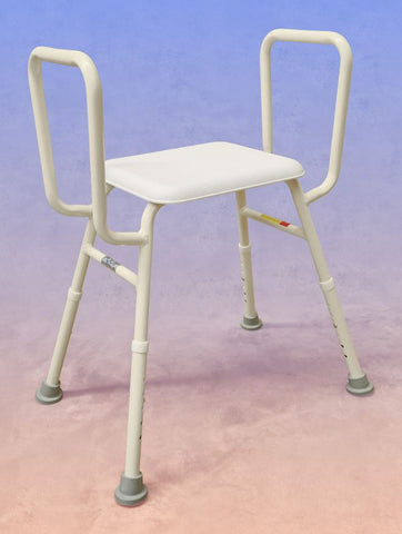 This is an image of an Aluminium Non-Padded Shower Stool PQ108L