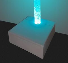 Sofa podium with LED bubble tube it up