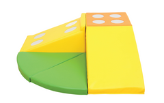 Other side view of the SafeSpace Soft Foam Toddler Corner Set with Mirrors for baby crawling, climbing, balancing and gross motor development