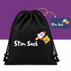 image of a black stim sack 
