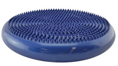  Blue tactile cushion designed for use on the floor or on a classroom chair, providing sensory seating to support focus and balance.