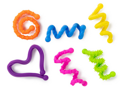 Textured Twistable Strings twisted into different shapes