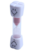 3-Minute Hourglass Sand Timer Smiley Face Clock for Brushing or Kitchen Use