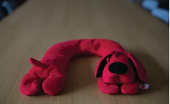 red Patrick the Dog weighted shoulder pad 