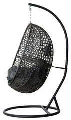 Ultra egg swing chair side view on frame
