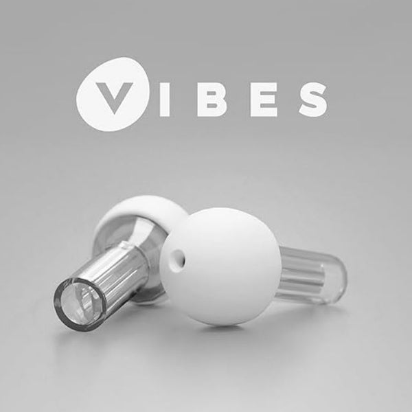 This is an image of Vibes Hi-Fidelity Reusable Noise Reduction Ear Buds.