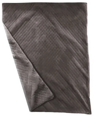 Weighted Blanket with dark grey minky cover providing deep pressure support for relaxation, sleep quality and emotional regulation
