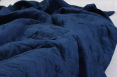 Weighted blanket in dark blue colour