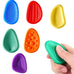 Bendy Worry Stones textured sensory fidget set for anxiety relief, focus, tactile support and calm corners