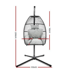 Calming Cocoons - Sensory Calming Hanging Wicker Egg Chair