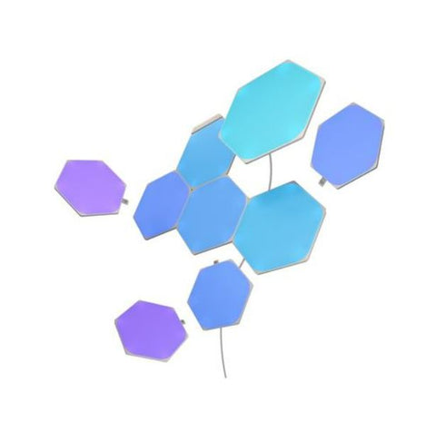 Calming Spaces - Nanoleaf 9 Panel Hexagons Smart Lighting Starter Shapes Kit
