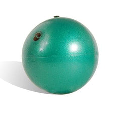 This is an image of a dark green Chi Ball. Its aroma is geranium. 