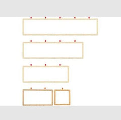 Wall Element Mounting System Top/Bottom Bars - 2 pieces