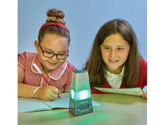 This is an image of 2 girls using the Easi-Timer while they are writing in their books.