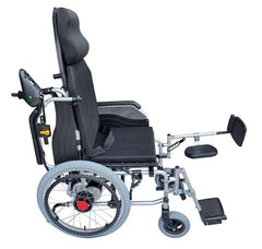 Electric Wheelchairs - Electric And Manual Foldable Wheelchair Heavy Duty With Manually Adjustable Back And Leg Rests