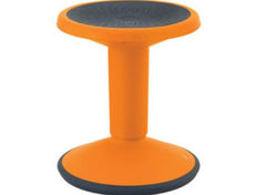 This is an image of a Orange Height Adjustable Wriggle Flexi Stool