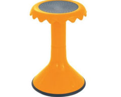 This is an image of the Orange Wriggle Flexi Stool by Ergerite.
