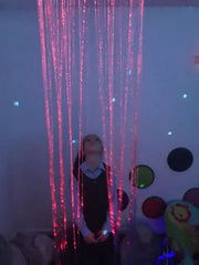 This is an image of a girl inside the sensory fibre optic Curtain ring + Adaptor. 