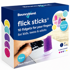 Sensory Flick Sticks set of 10 quiet tactile fidget tools for children teens and adults