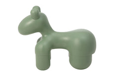 Plastic hippo chair in green. Side view