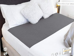 Image of a Grey Bed Pad with Tuck-ins.