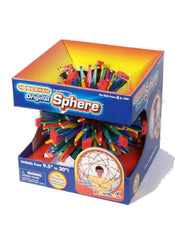 This is an image of the Hoberman Sphere in a box.