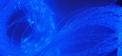 This is an image of fibre optic lighting with the blue colour setting.