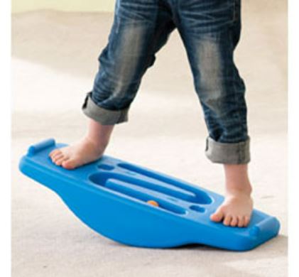 This is an image of a child' using  a SeeSaw Maze Board.