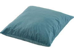This is an image of a light blue cushion.
