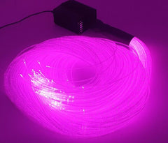 This is an image of fibre optic lighting with the hot pink colour setting.