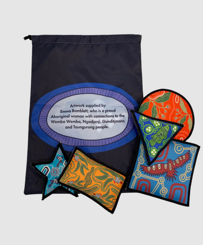 First Nations People Indigenous Bean Bag Set of 6