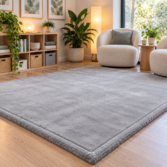 Light grey memory foam mat in a calming space