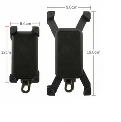 This is an image of the dimensions of a phone holder for Wheelchairs and Scooters.