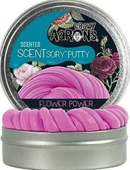 This is an image of Crazy Aarons Scentsory Putty. It is Pink and is says Floral scented