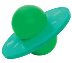Green Rock 'N' Hopper ball with a green central ball and a green outer disc.