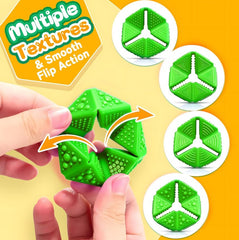Textured Flip Cube Fidget Tool Set showing textured surfaces and flip design
