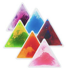 Triangle Sensory Liquid Floor Tiles - great for sensory zones! 6 pieces