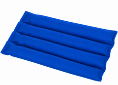 Blue weighted lap pad with four sections