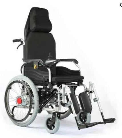 This is image of an Electric And Manual Foldable Wheelchair Heavy Duty With Manually Adjustable Back and Leg Rests - GEMN302